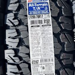 285/70r17 BF GOODRICH A/T TA KO2