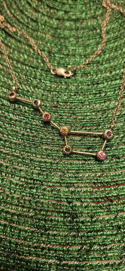 sterling  silver Big Dipper Constellation Necklace. 
