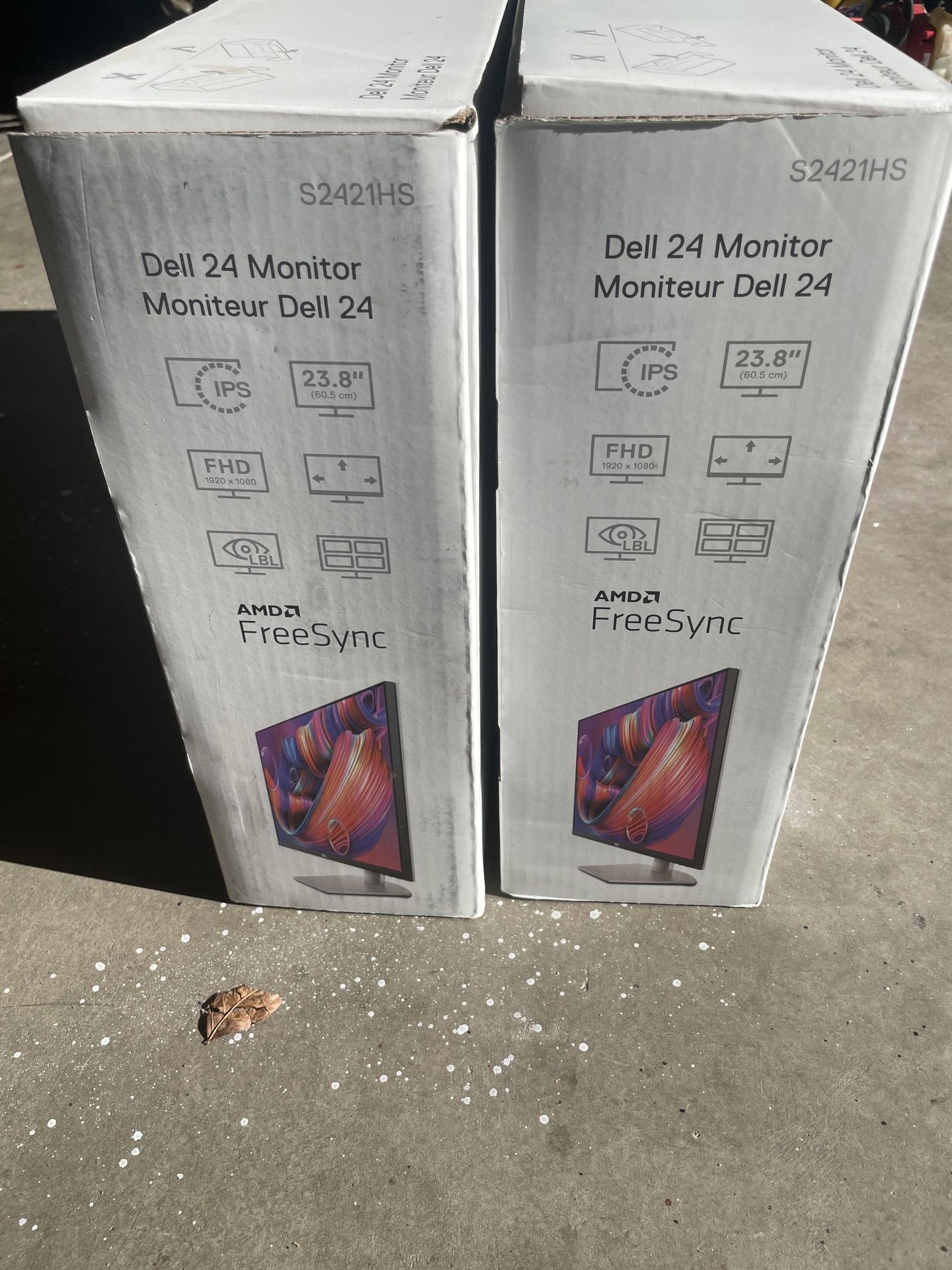 2x Dell S2421HS FullHD 1920x1080p Monitors With Vivo Monitor Stand