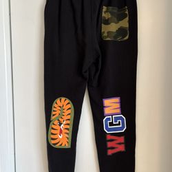 Authentic BAPE ABC Camo Shark Sweat Pants, Size L