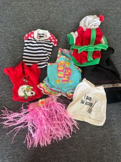 Dog / puppy clothes XS - lot of 8 items fits ~3-6 lbs