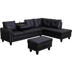 Leather Couch BRAND NEW (UNOPENED)