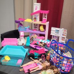 Barbie Doll Toy Lot With Extras And Accessories 