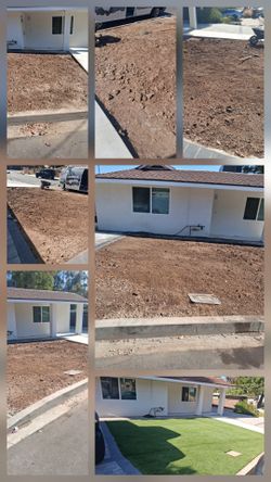Synthetic turf installed