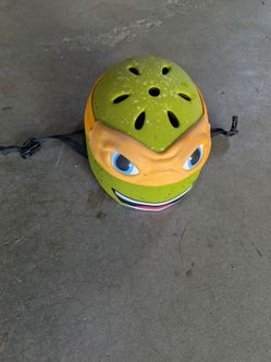 TMNT Michelangelo kids bike helmet