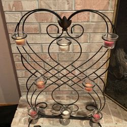 Wall/Hearth candle holder