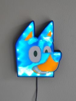 Bluey  LED Light | Kids Room Night Light | Freestanding or Wall‑Mounted
