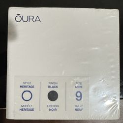 Ōura Ring – Heritage, Black, Size 9 – Brand New (Sealed) – $150