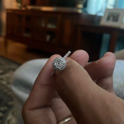 Diamond Promise Ring 10K White Gold