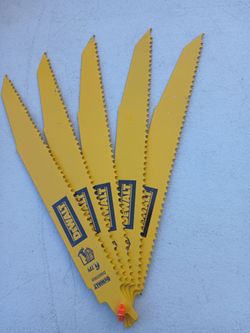 Dewalt Reciprocating saw blede set.5 pc for wood