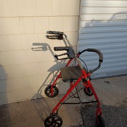 Rolator Rolling Walker With Brakes And Seat 