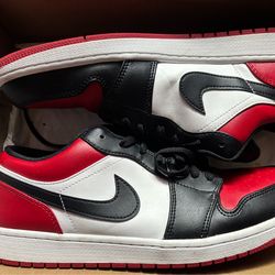 jordan 1 Lows red toe mens 12