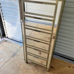 Beautiful Gold Trimmed Mirror Dresser