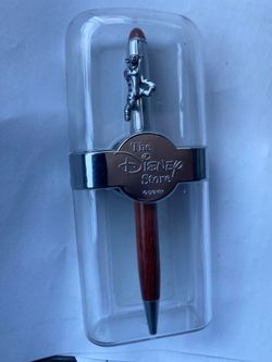 The Disney Store Collection Tigger Wood Metal Ballpoint Writing Pen Works