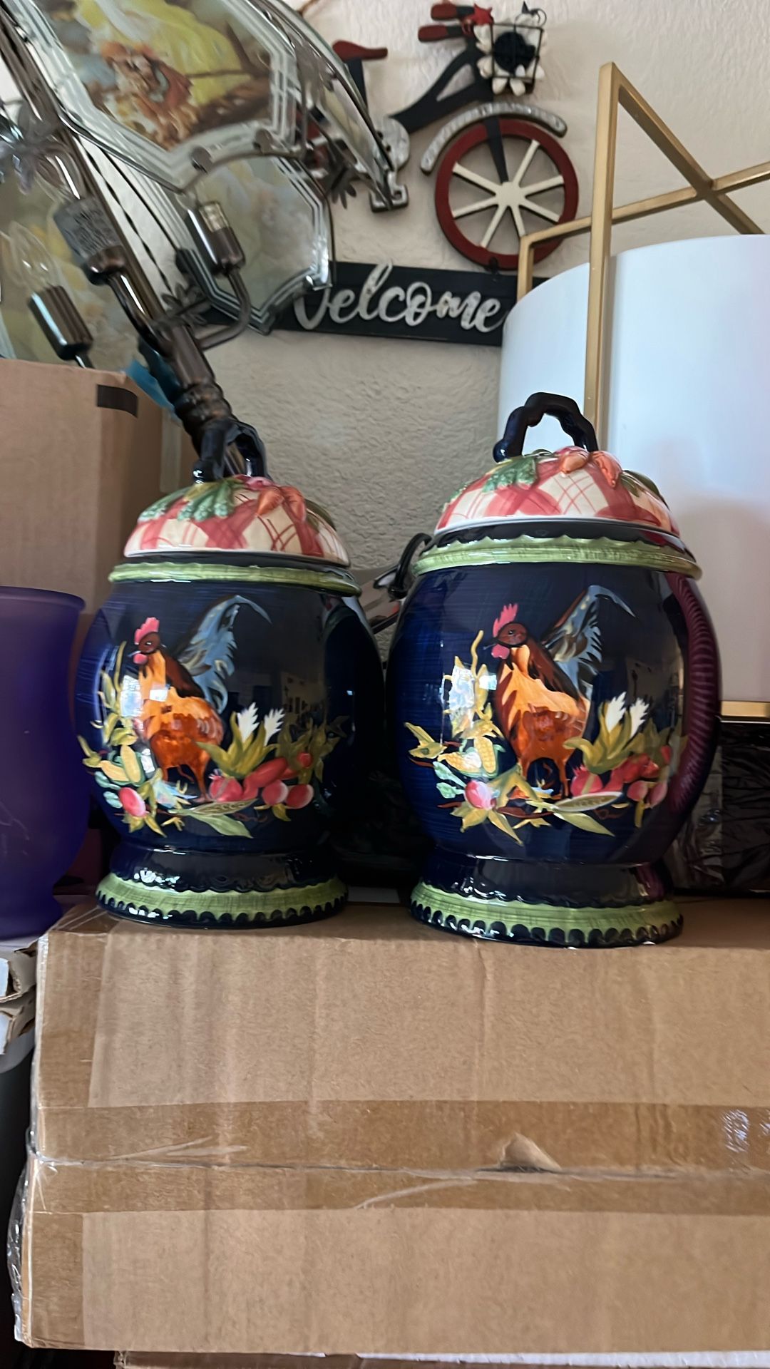 Roosters Canister Set