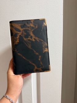 Black and Gold Marble Leather  budget book