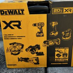 Dewalt 7 Tool Cordless Combo Kit With Rolling Bag **Brand New Never Used Still In Box**