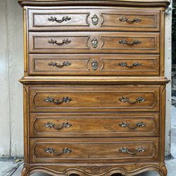 Gorgeous French provincial tall boy dresser