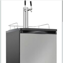 Ivation Dual Tap Kegerator (Stainless Steel) – New-In-Box