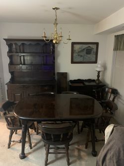 Bennington Pine Dining Set Six Chairs