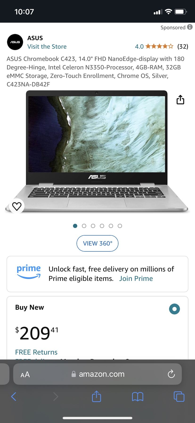 ASUS 14” Chromebook