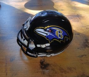 Mini Baltimore Ravens Riddell Speed Football Helmet Replica, Used