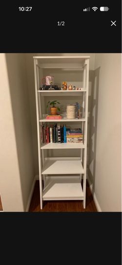 White Ladder Bookshelf 6-Tier