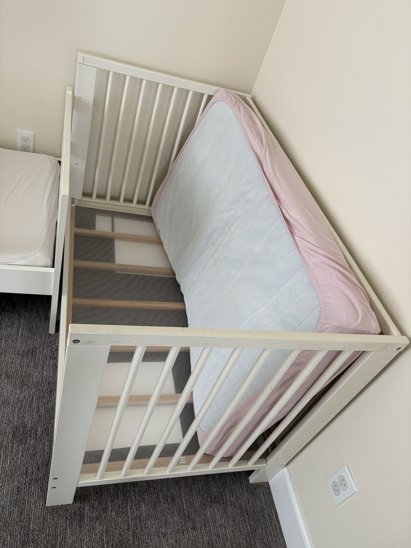 IKEA Gulliver Baby Crib with Krummelur Mattress