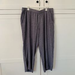 Men’s Old Navy Blue Linen Pocket Pull On Straight Pants Size XL