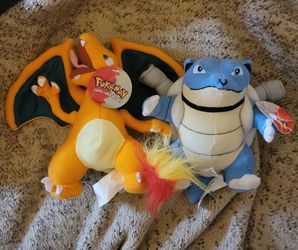 Vintage pokemon plushes with tag