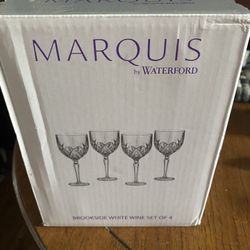 Marquis by Waterford Brookside Collection White Wine Goblets.