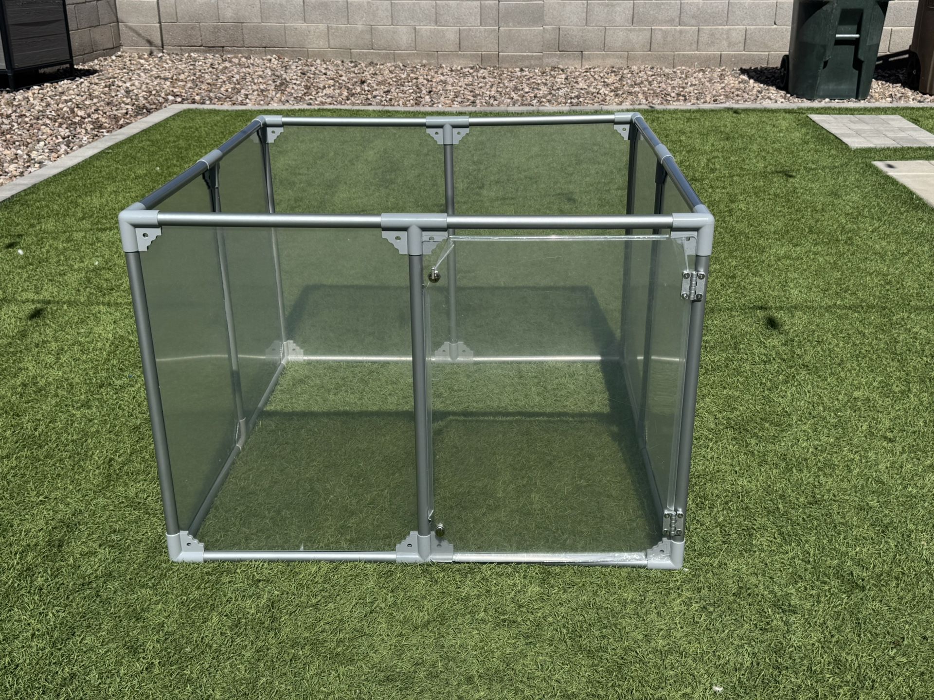 Dog Play Pen - Clear Panels