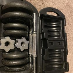 Weight Bench And Dumbbell Set
