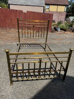 Antique brass bed