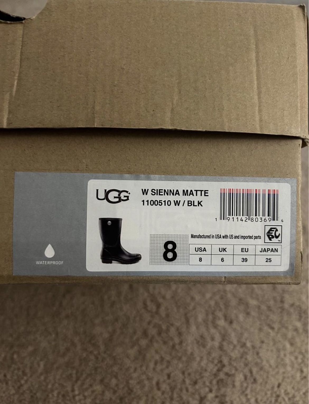 Ugg Rain/snow Boots, Size 8