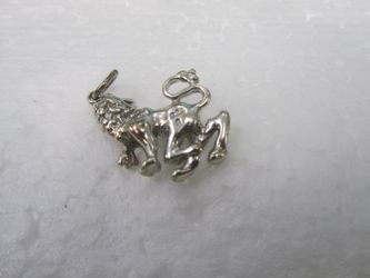 Vintage Sterling Silver Lion Charm