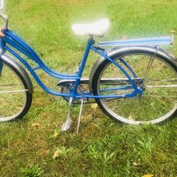 Antique  Steel  Frame  Bike  With  Seat Rack