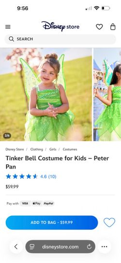 Tinkerbell Dress and Wings Costume