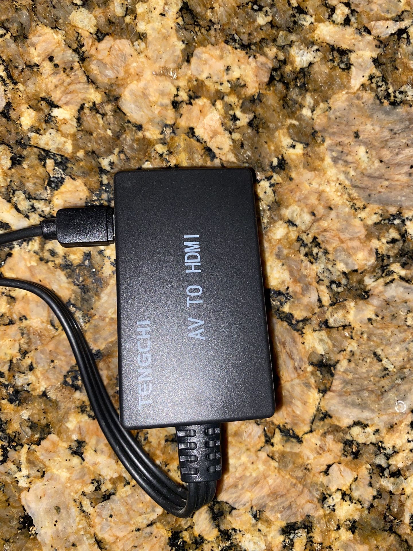 Tengchi RCA to HDMI Converter, Composite to HDMI Adapter Support 1080P PAL/NTSC Compatible with PS one, PS2, PS3, STB,