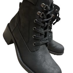 Combat Boot Black Mila Bullboxer chunky Silhouette Lace up Women’s Size 9