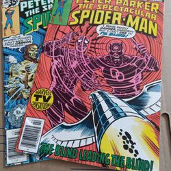 Spectacular Spider-Man #28 And 29 Comic.  Key!!  First Frank Miller Art Daredevil With Marvel