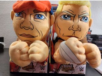 SET OF 2 WWE Rumble Champs John Cena Cody Rhodes Plush Figure Puppets