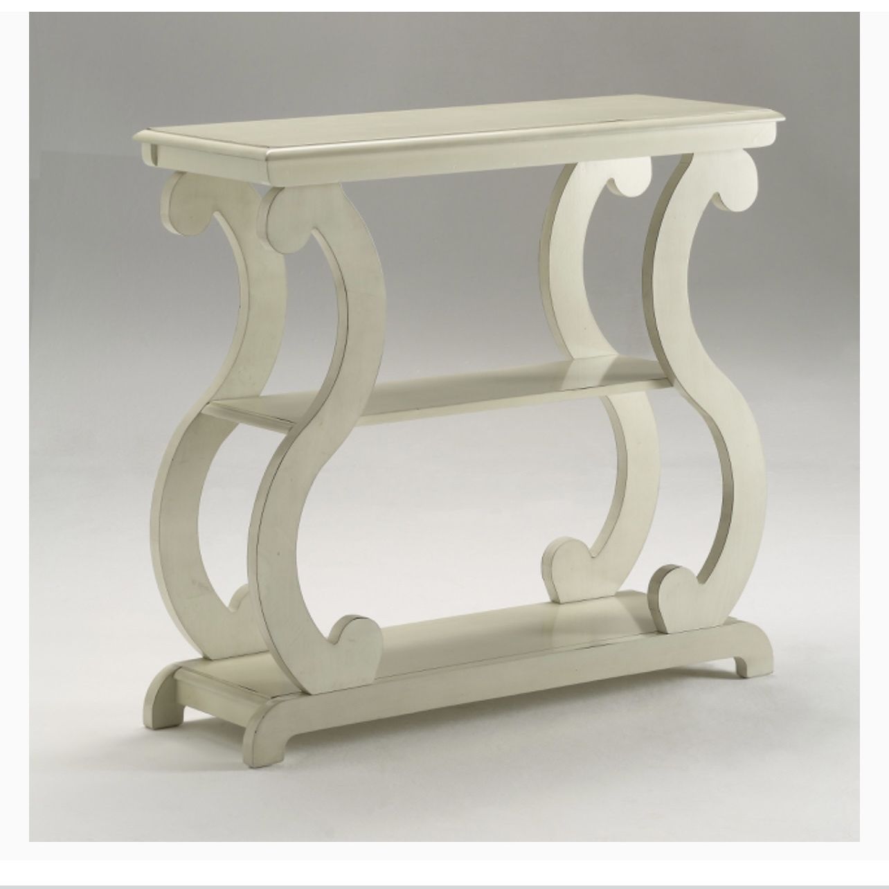 Ivory Wood Console Table