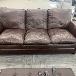 Leather couch