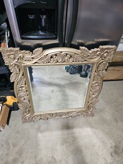 Beautiful gold tone mirror 36"x36"