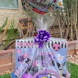 Girls Happy Birthday Kuromi Gift Basket 🛻 (Delivery Available)