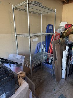 6ft Metal 4 Shelves