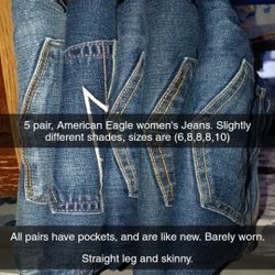 5pc Womens American Eagle Jeans