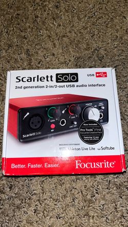 Scarlett Solo 2nd Gen 2-in/2-out USB audio interface