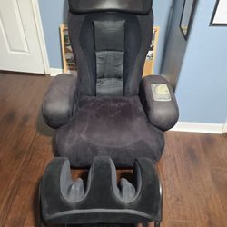 Massage Chair & Foot Rest. 